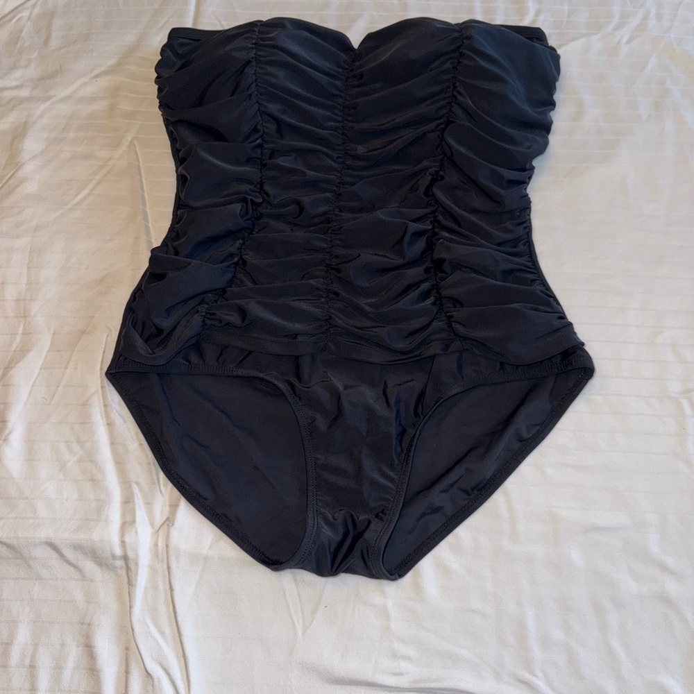 Jones New York Black One-Piece Swimsuit